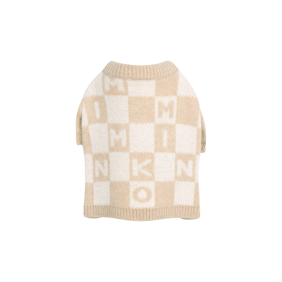 Miminko Checkered Sweater - Beige