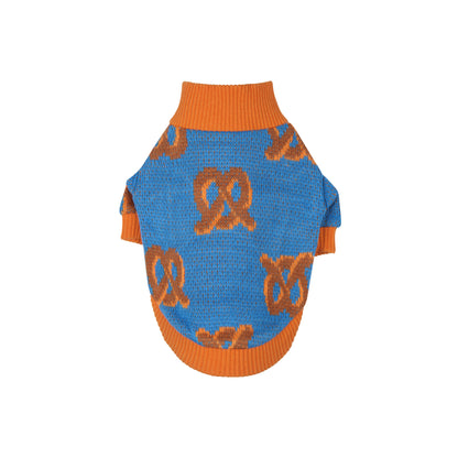 Pretzel Bite Sweater - Orange