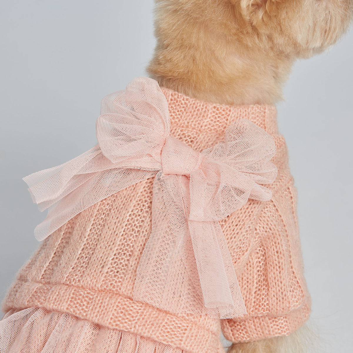 Bowtiful Knit Dress - Pink
