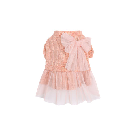 Bowtiful Knit Dress - Pink