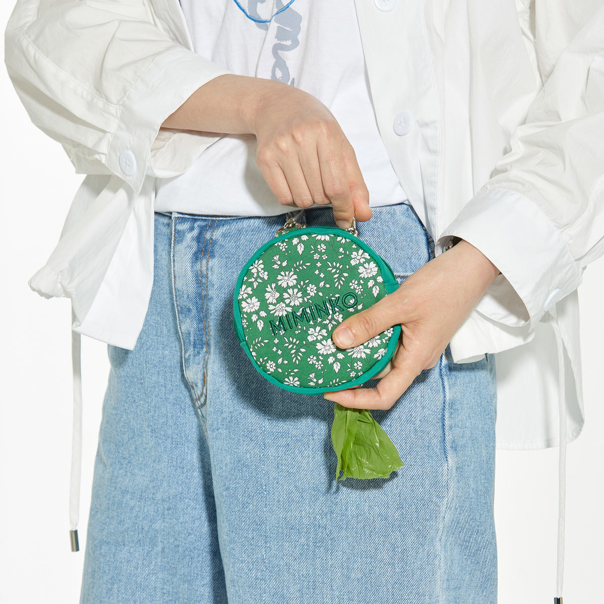 Flower Power Waste Bag Holder - Green