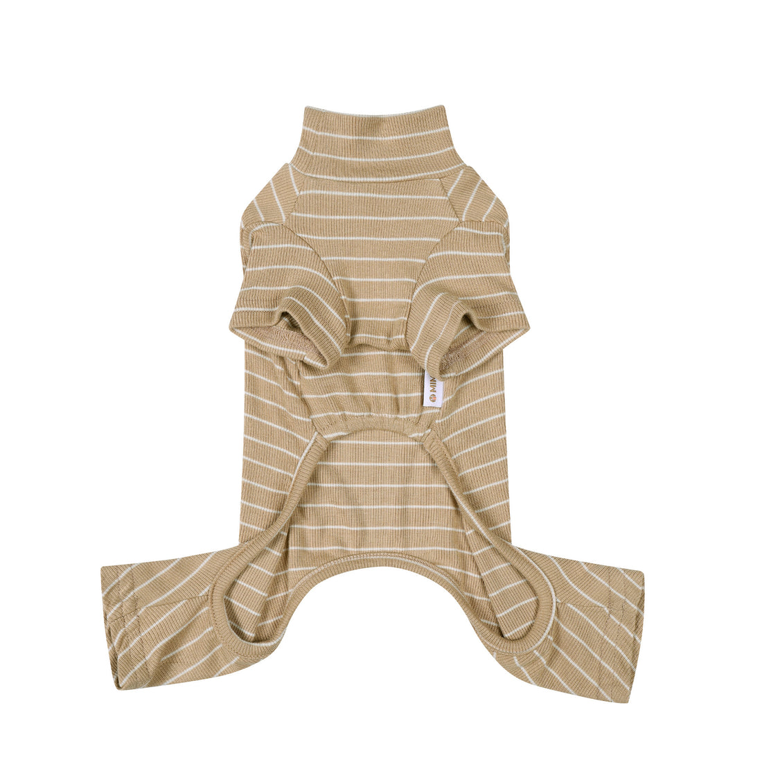 All Striped Up Onesie - Beige