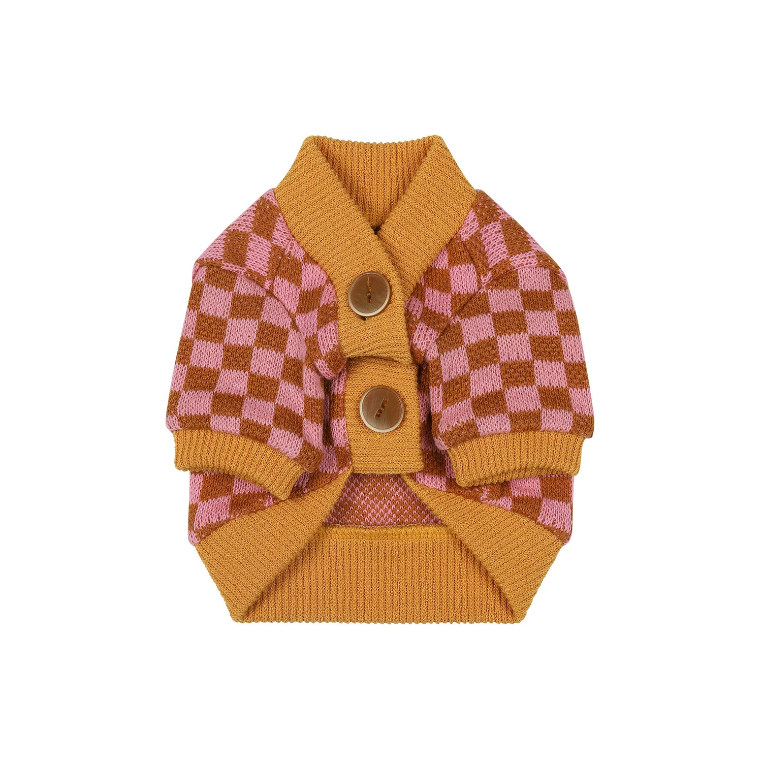 All Checkered Out Cardigan - Pink