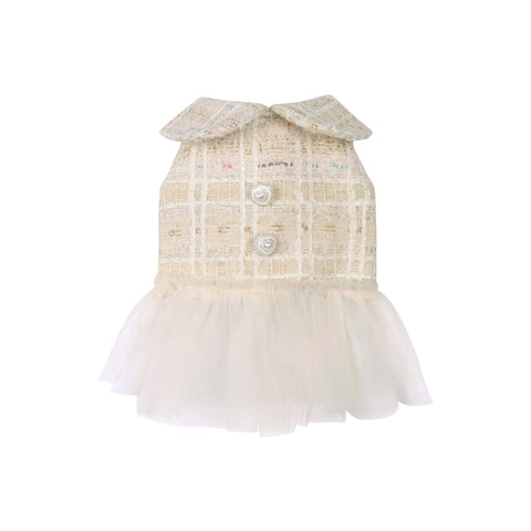 Coco Tweed Dress - Ivory