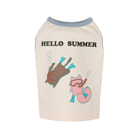 SUMMERS HERE TANK - Blue