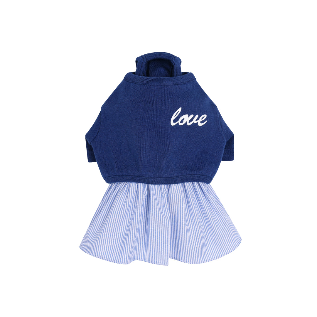 Twirl &amp; Trot Dress with Cozy Cardi Co-ord Set - Blue