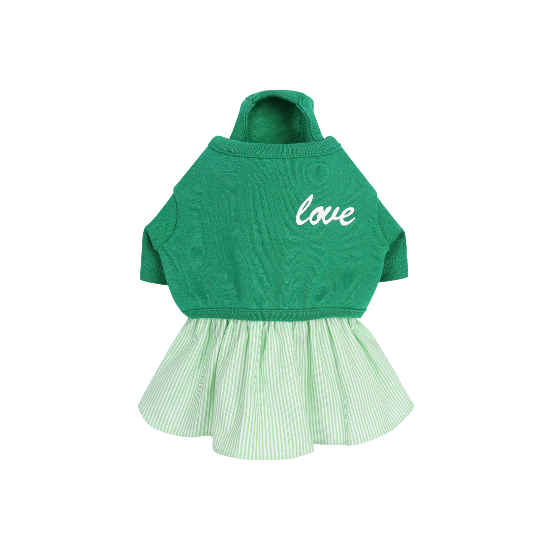 Twirl &amp; Trot Dress with Cozy Cardi Co-ord Set - Green