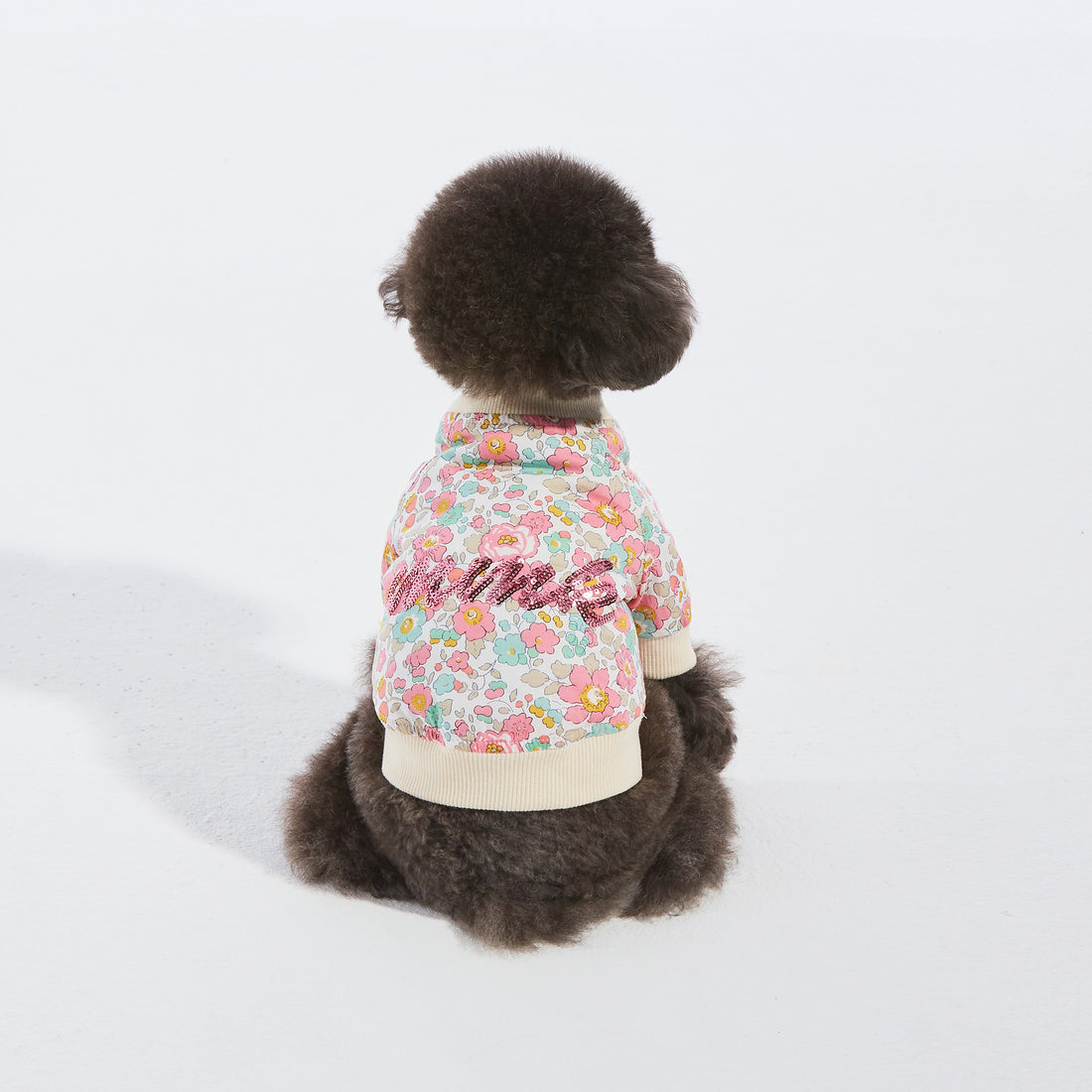 Flower Power Varsity Jacket- Pink