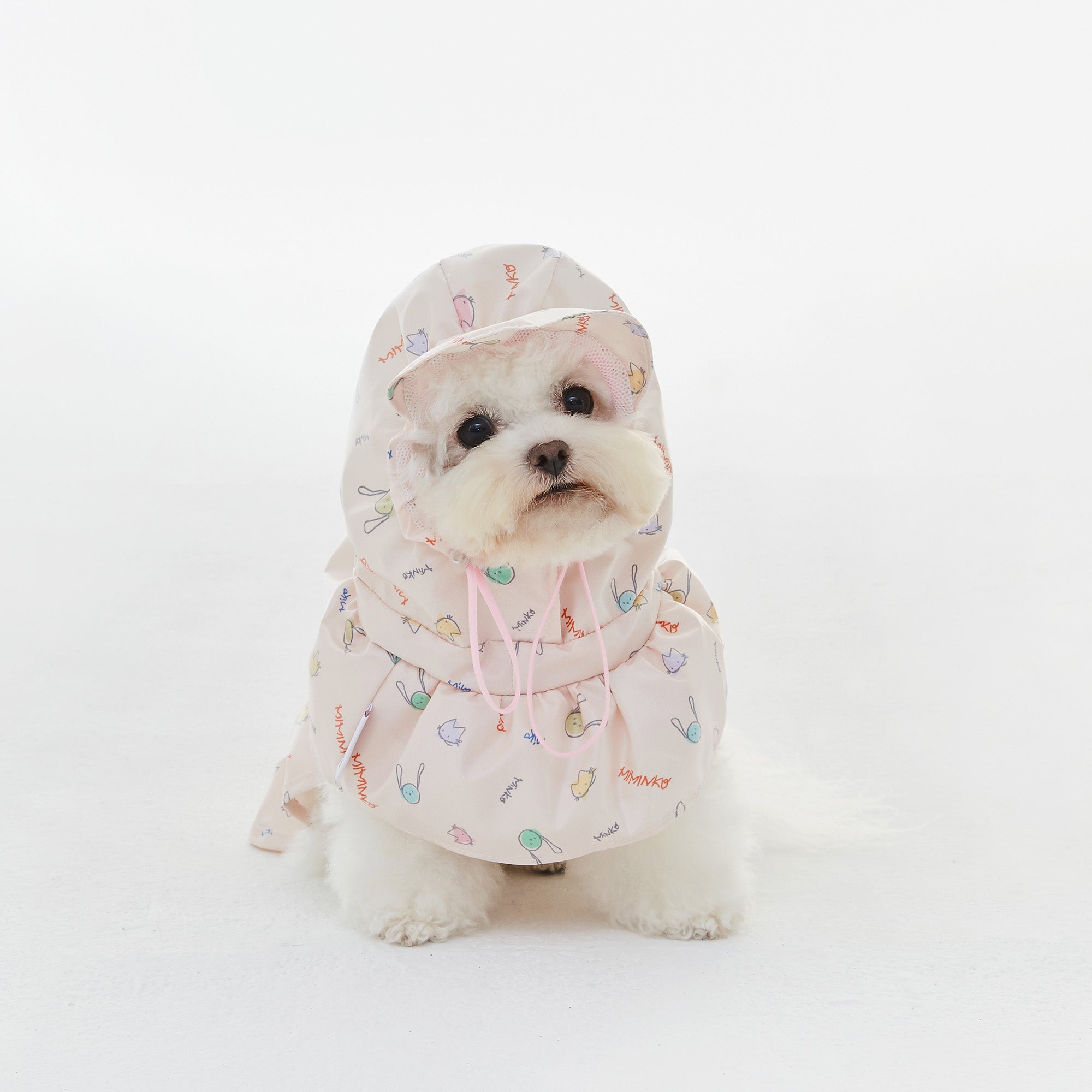 Sketch Pad Raincoat - Light Pink