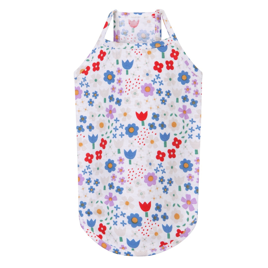 Flower Power Tank Top - White