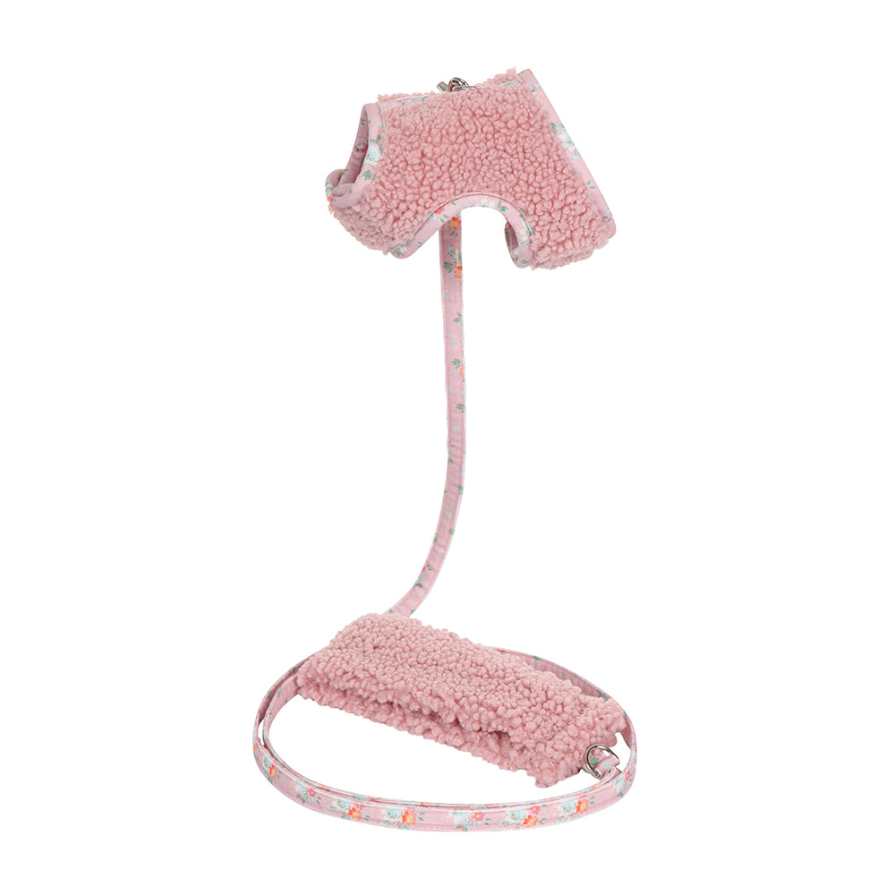 Fuzzy Wuzzy Harness + Leash - Pink
