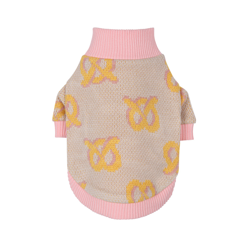 Pretzel Bite Sweater - Pink