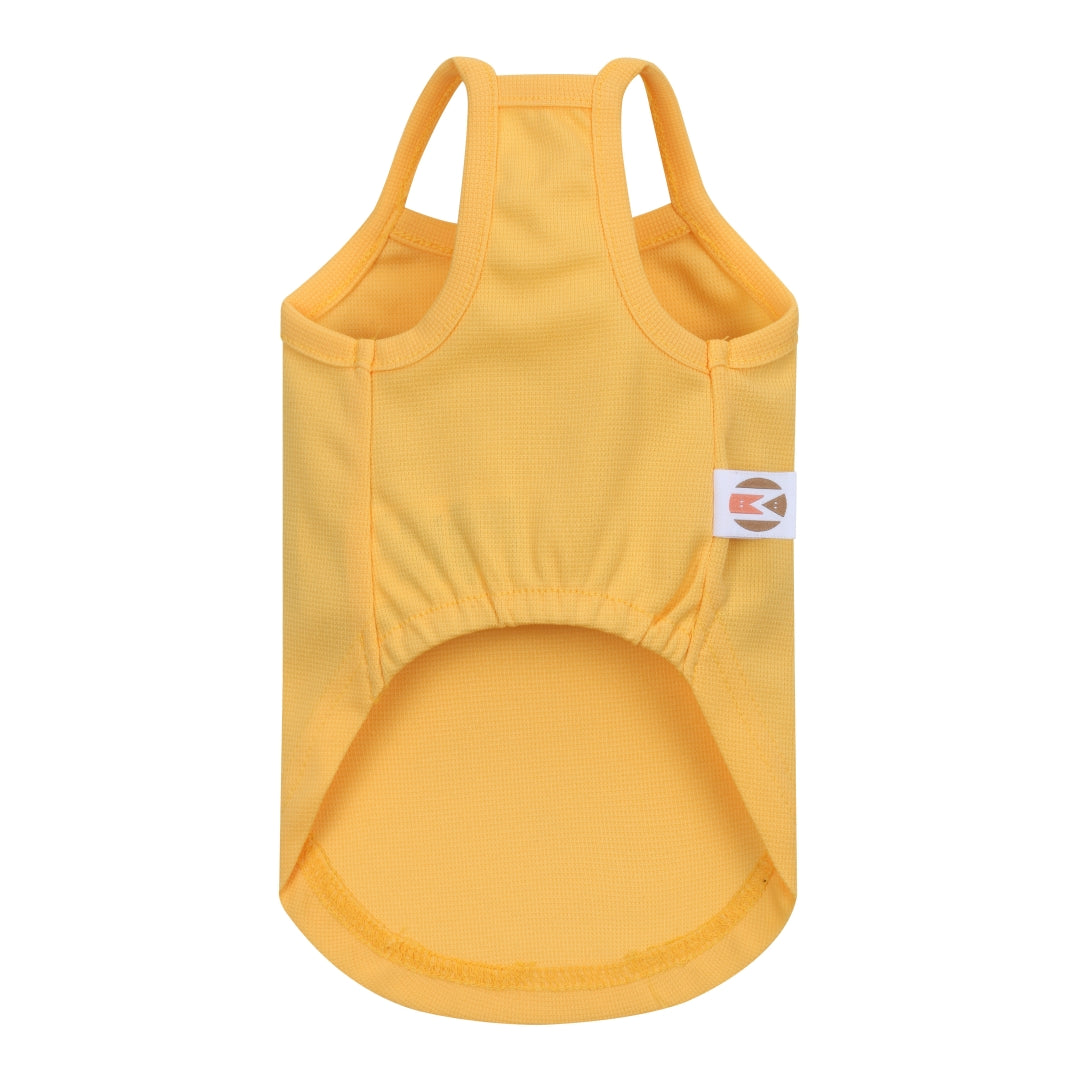 Solid color top sleeveless - Yellow