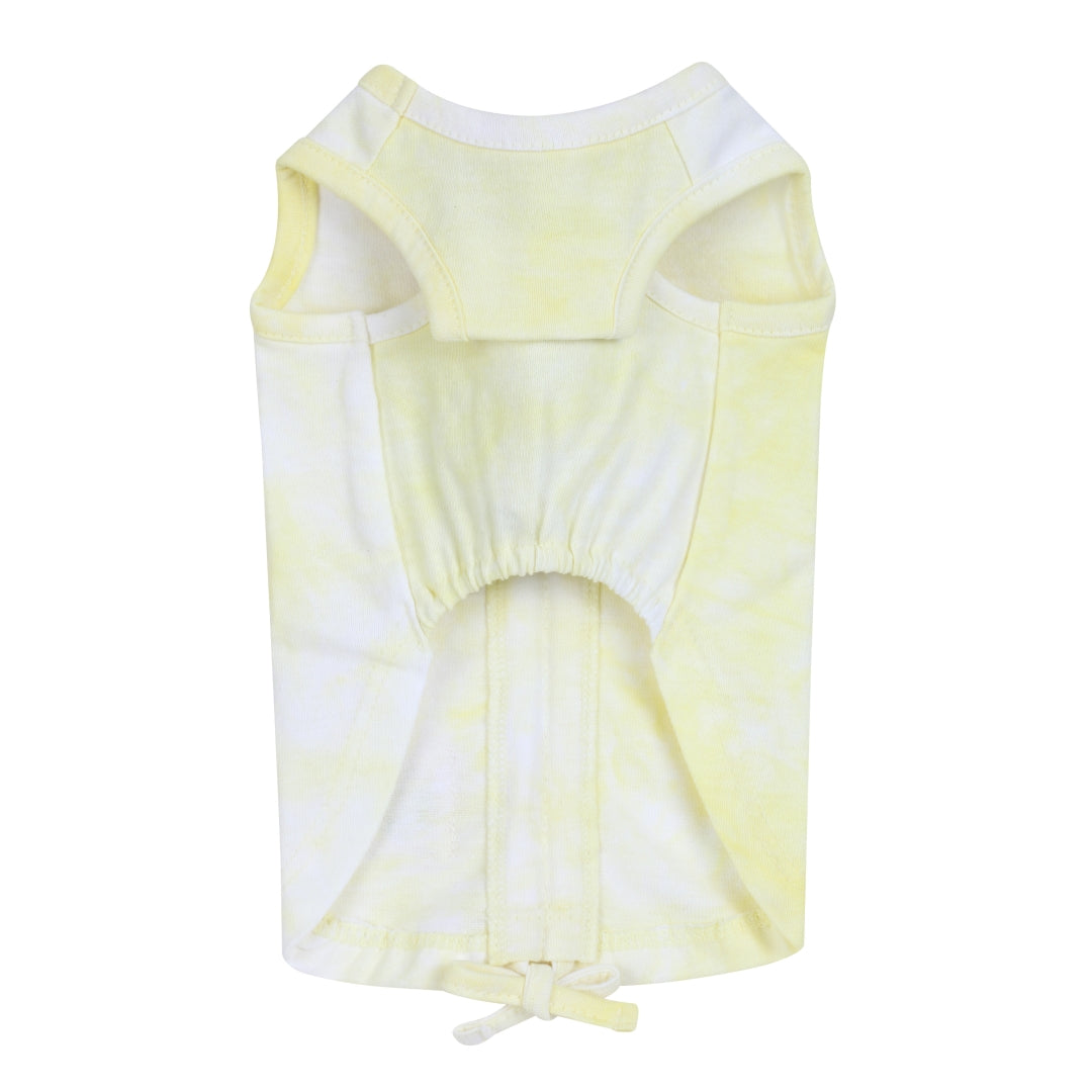 Tie dye Sleeveless Shirt - Yellow