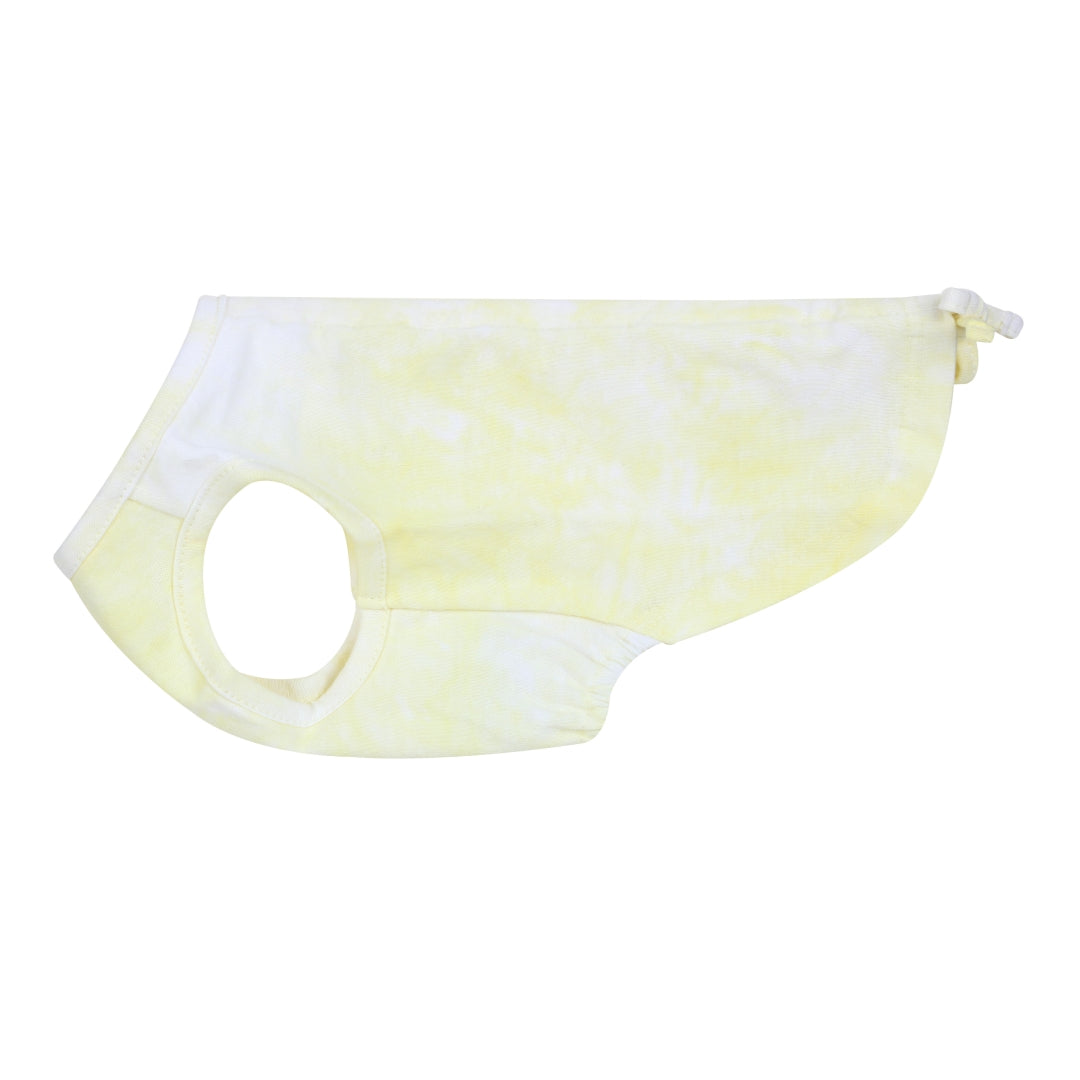 Tie dye Sleeveless Shirt - Yellow